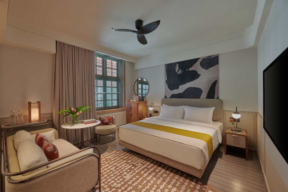 The interior of the Heritage Luxe room