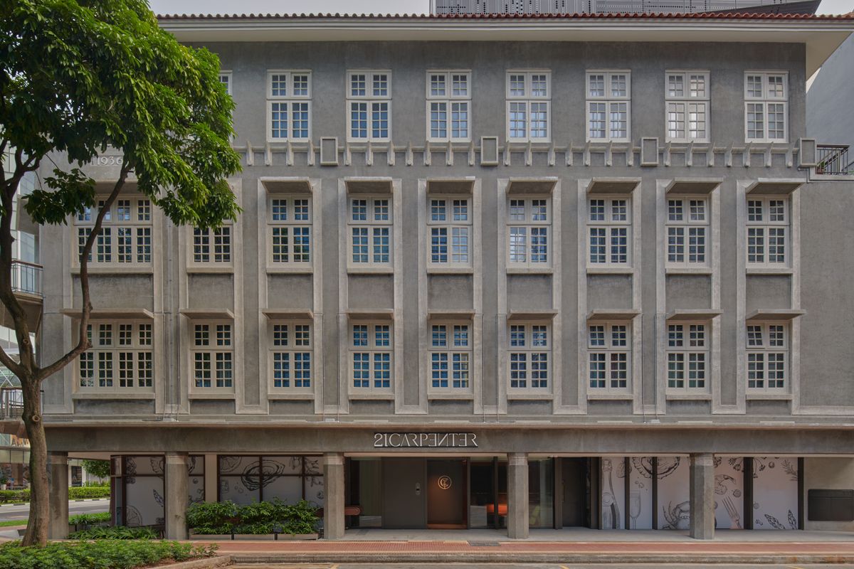 The hotel is an amalgamation of four 1930s shophouses