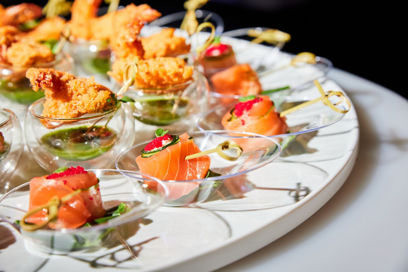 A selection of hors d'oeurves. (Photo: Getty Images)