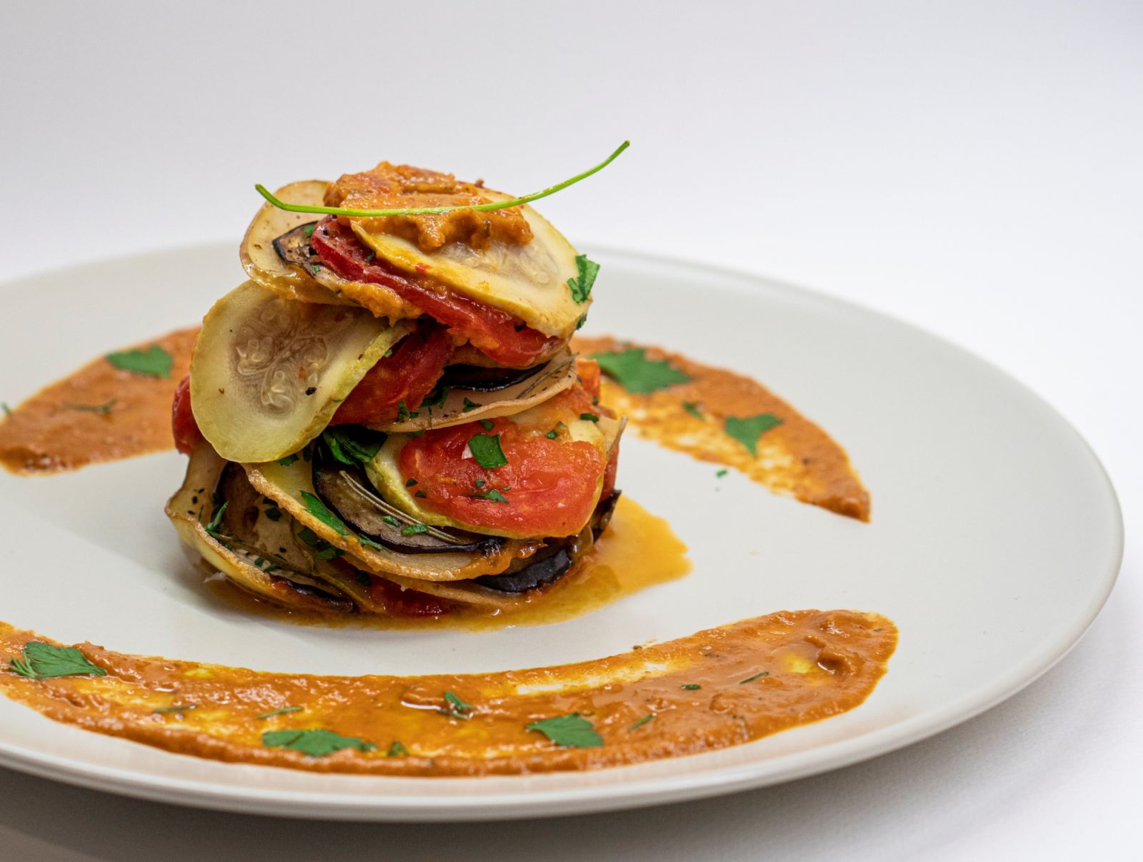 A plate of ratatouille. (Photo: Amirali Mirhasemian / Unsplash)