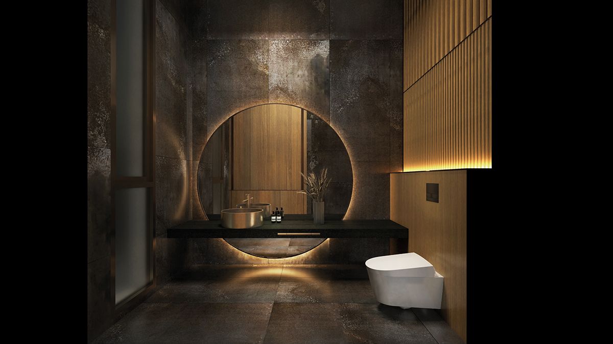 The powder room in Sujonohun's luxury residential project