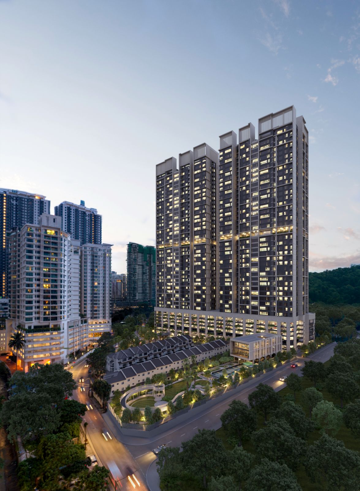 An artist’s interpretation of the Bon Kiara facade