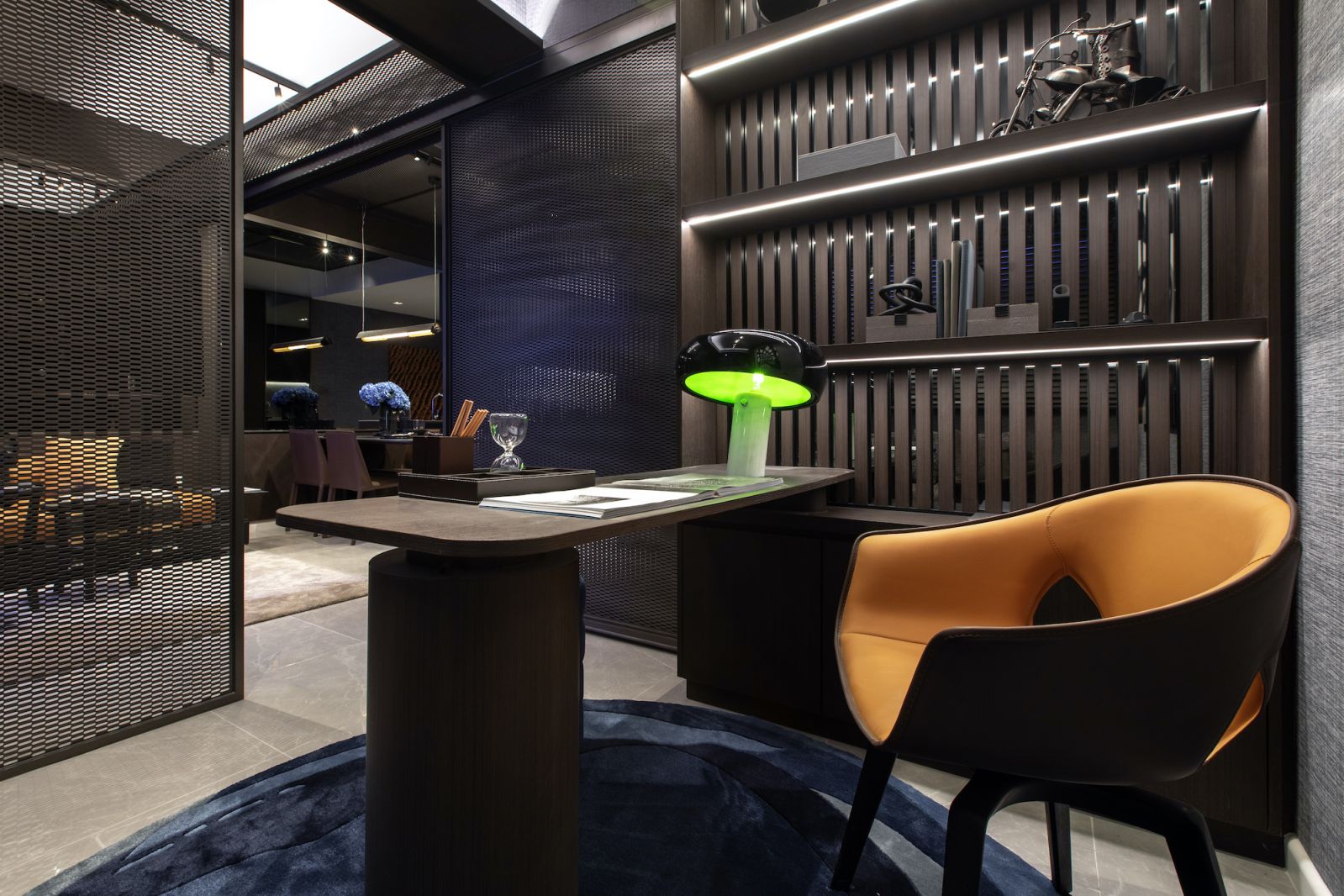 The show unit showcases various ways furniture can be used to live comfortably