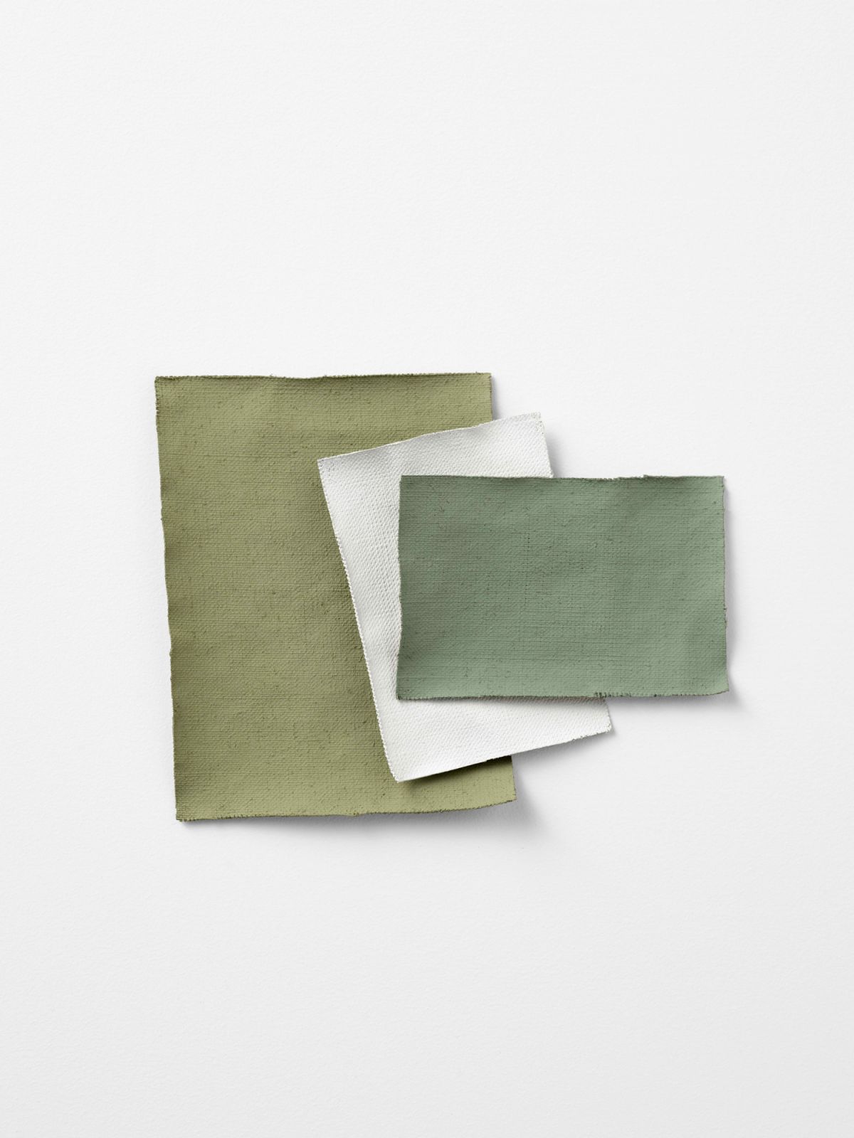 A soothing combination of Subtle Green-9918, Classic White-8493 and Green Tea-12077