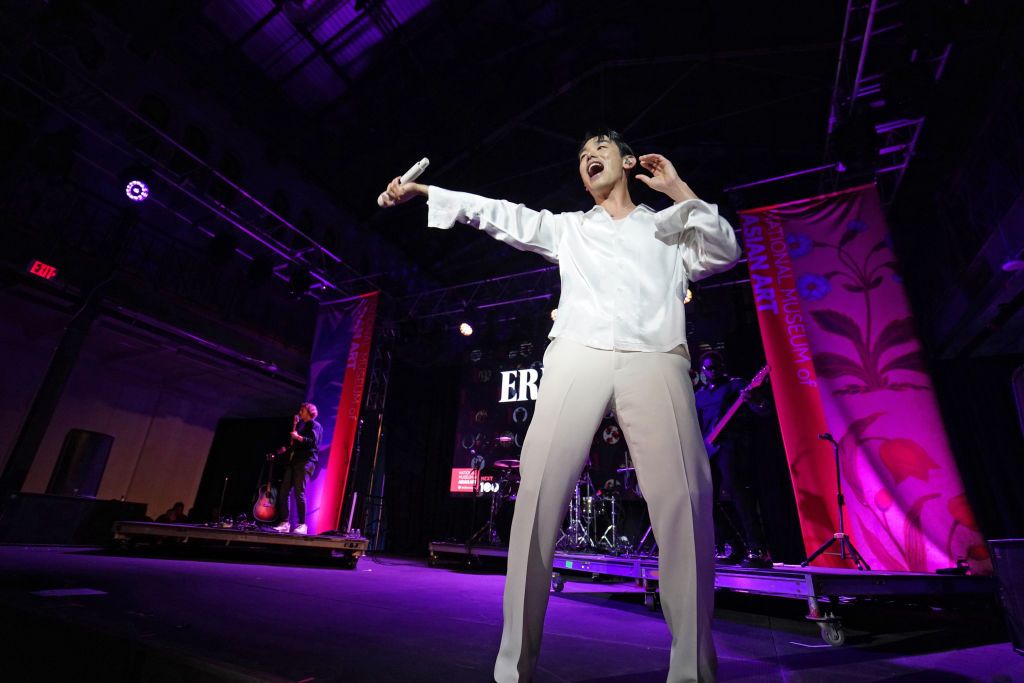 WASHINGTON, DC - MAY 13: Eric Nam performs onstage during the National Museum of Asian Art Centennial Celebration: Headlining Concert on May 13, 2023 in Washington, DC. (Photo by Leigh Vogel/Getty Images for National Museum of Asian Art)
