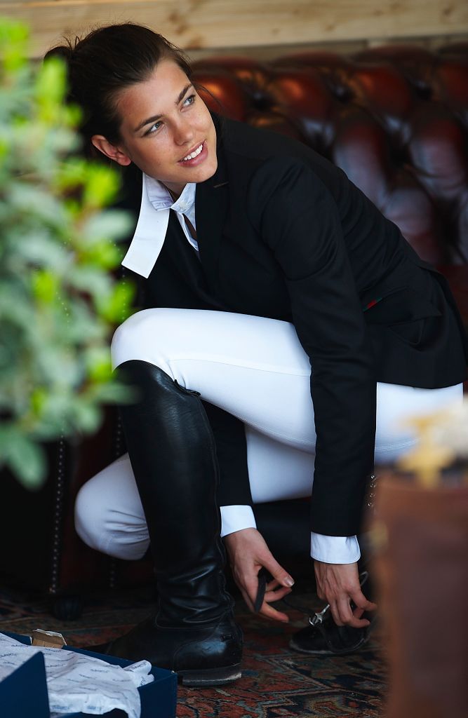 VALENCIA, SPAIN - MAY 09: Charlotte Casiraghi attends during day three of the Global Champions Tour 2010 at Ciudad de Las Artes y Las Ciencias on May 9, 2010 in Valencia, Spain. (Photo by Manuel Queimadelos Alonso/WireImage)