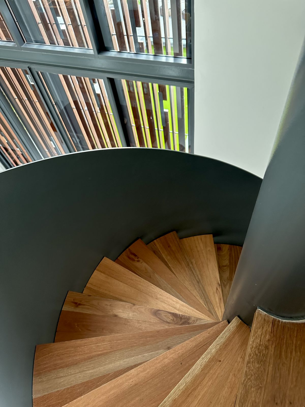 A spiral staircase