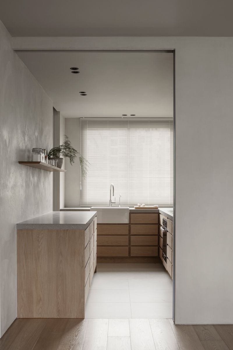 The tranquil kitchen