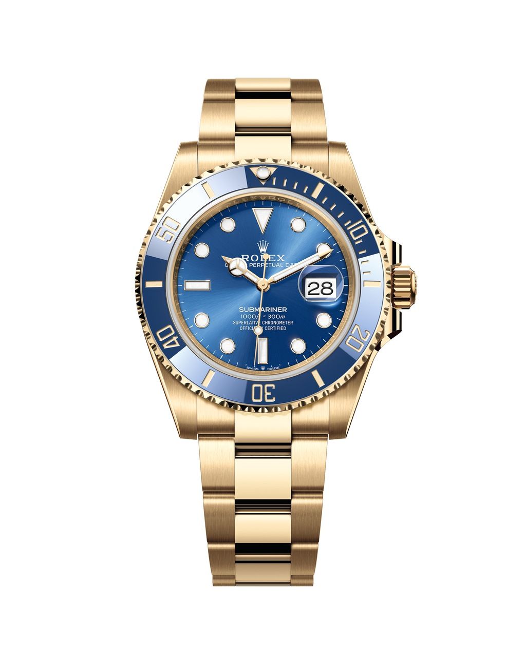 Submariner Date 41mm藍面黃金款式價格從1,296,000台幣調整到1,386,500元，漲幅約在6.98。（Photo: Rolex）