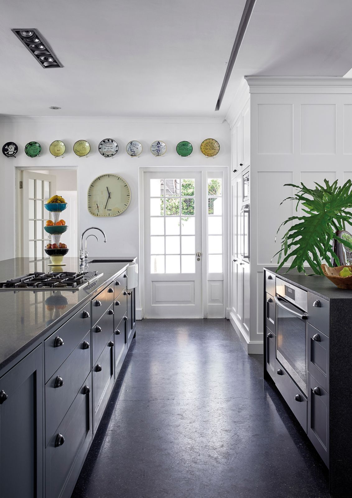 High ceilings and classic proportions are enhanced by a modern layout