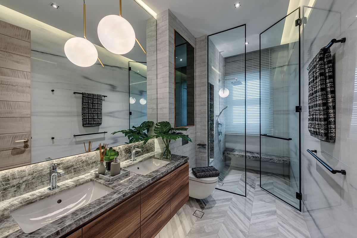 A modern bathroom crafted by Cube Associate Design