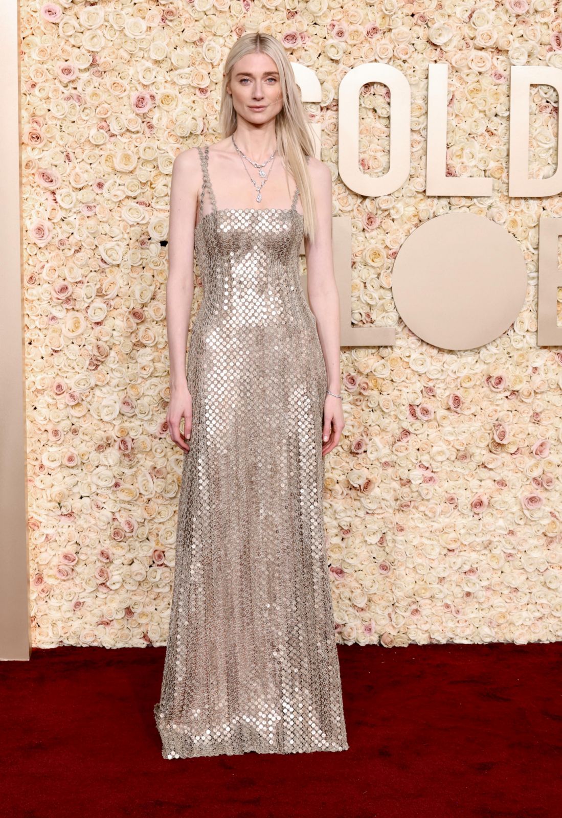 BEVERLY HILLS, CALIFORNIA - JANUARY 07: Elizabeth Debicki attends the 81st Annual Golden Globe Awards at The Beverly Hilton on January 07, 2024 in Beverly Hills, California. (Photo by Amy Sussman/Getty Images)