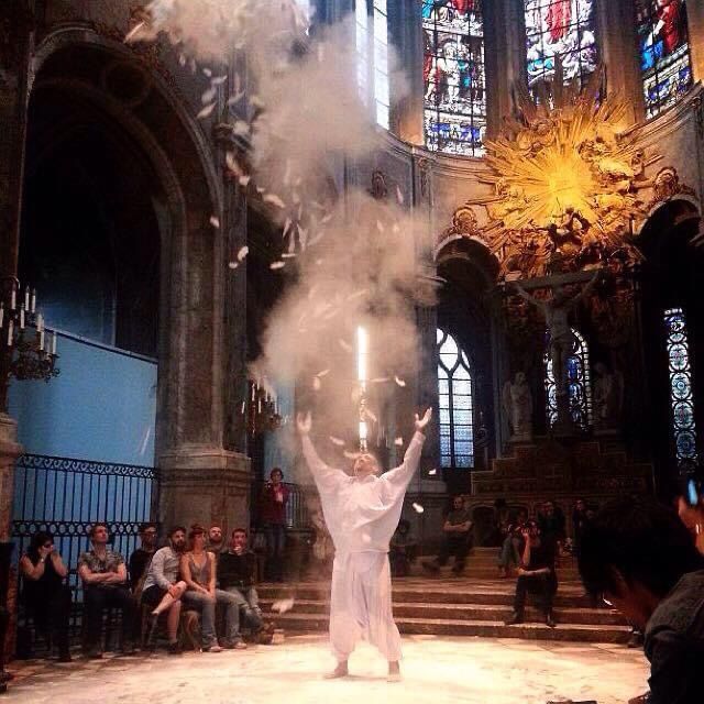 You Are What I Don't Want To Be ( Shown at Sinapour Mon Amour / Église Saint Merry Church, Paris, France). Photo: Lowave