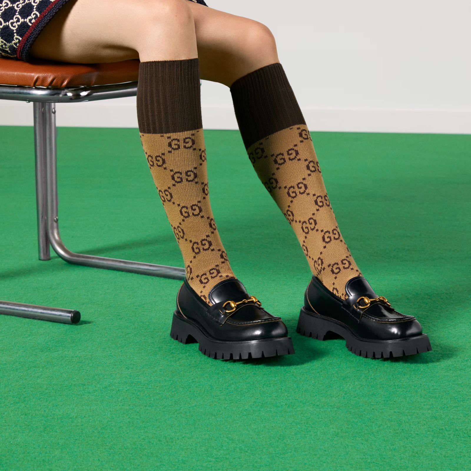 GUCCI LEATHER LUG SOLE HORSEBIT LOAFER($9,500)