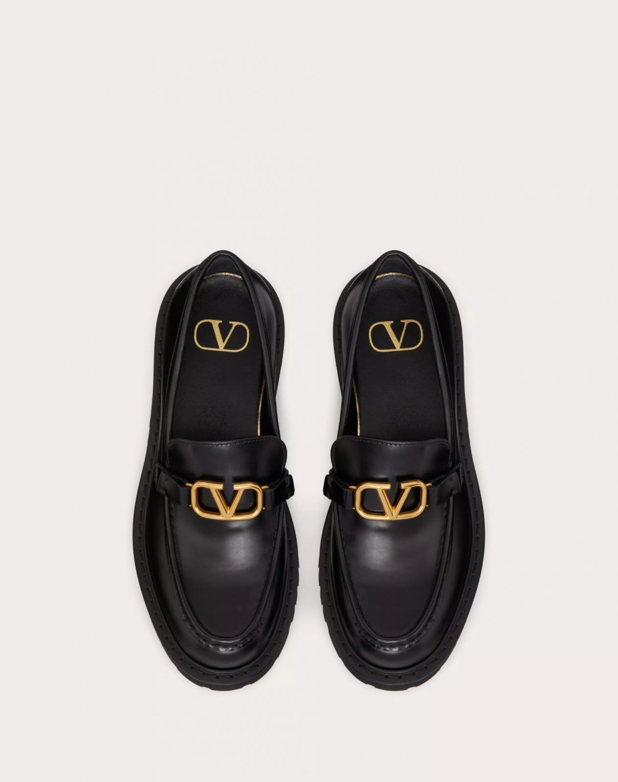VALENTINO VLOGO SIGNATURE CALFSKIN LOAFERS ($9,700)