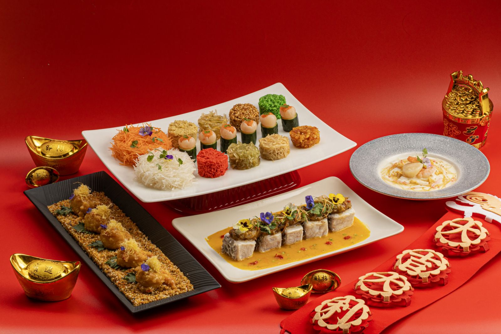 Chynna's signature Chinese New Year dishes. (Photo: Hilton Kuala Lumpur)