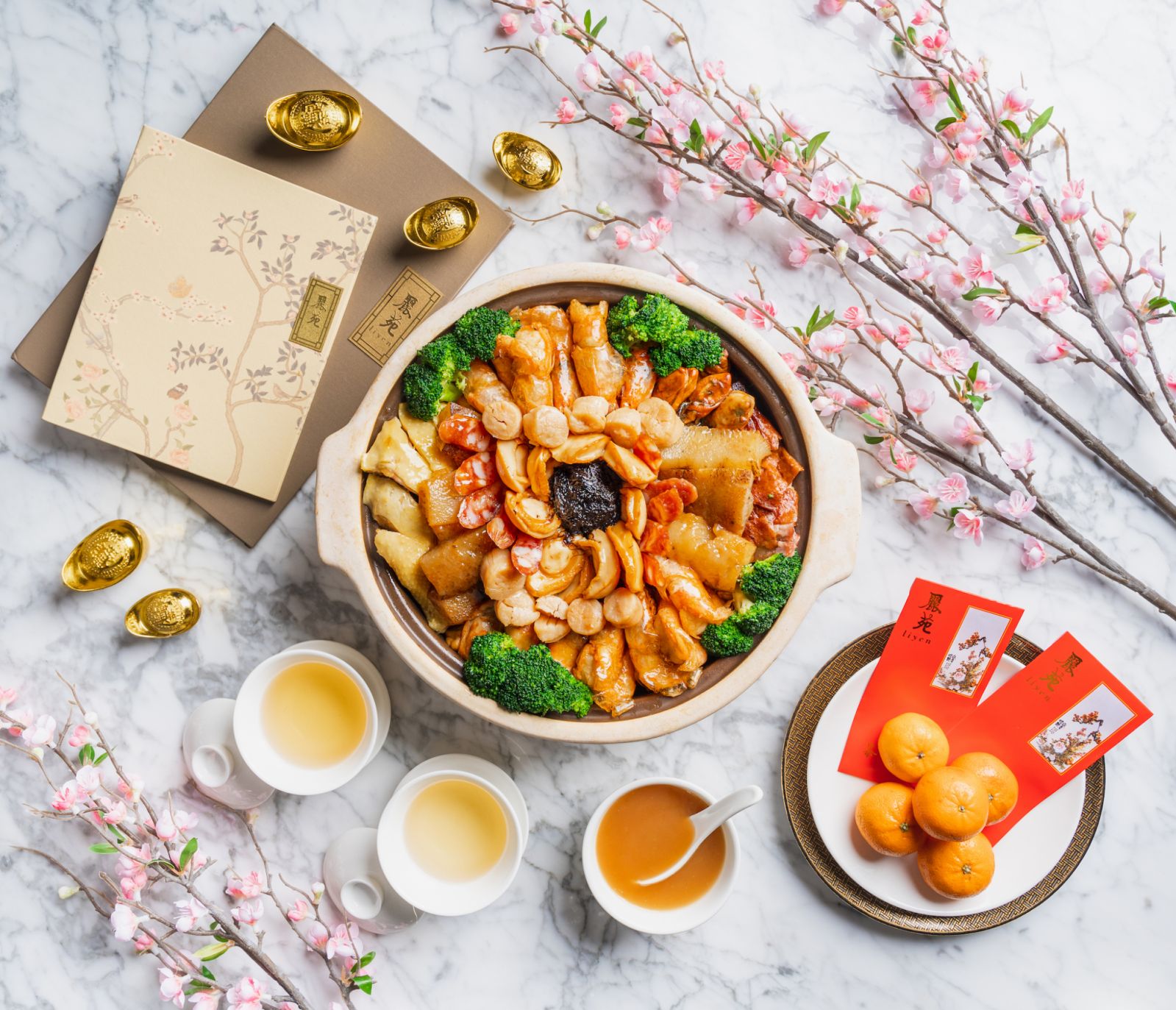 Li Yen's festive offerings. (Photo: The Ritz-Carlton Kuala Lumpur)