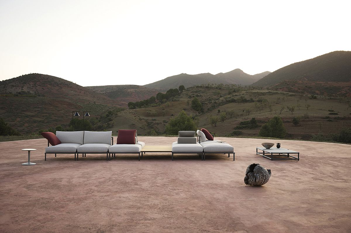 The B&B Italia Nooch sofa by Piero Lissoni was named after Thailand’s Nong Nooch Garden