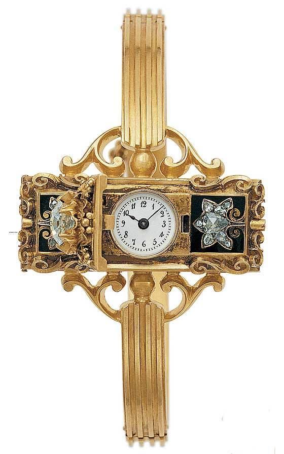 1868年百達翡麗為匈牙利科斯・科維茨伯爵夫人創作的腕錶。（Photo: Patek Philippe）