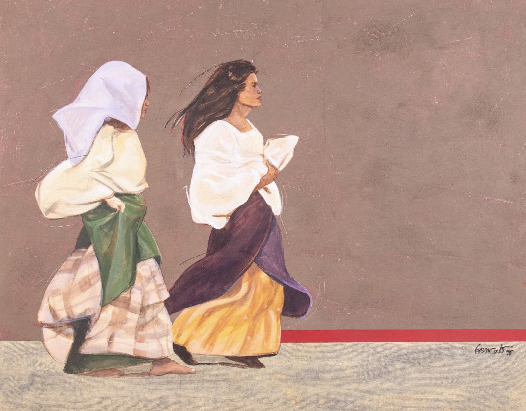‘Untitled’ (Two Women) by BenCab (Photo: Salcedo Auctions)