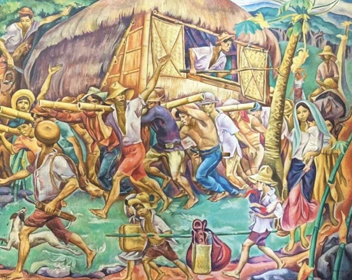 ‘Bayanihan’ by Carlos “Botong” Francisco (Photo: León Gallery / Facebook page)