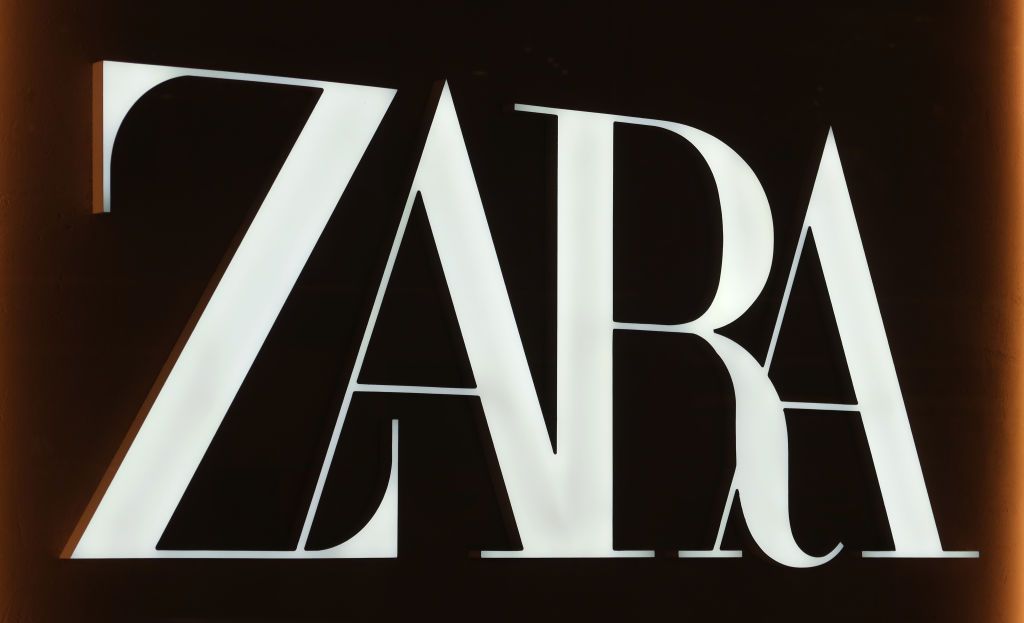 EAST RUTHERFORD, NJ - OCTOBER 29: A ZARA logo is displayed at their store at the American Dream, retail and entertainment complex on October 29, 2022, in East Rutherford, New Jersey. (Photo by Gary Hershorn/Getty Images)