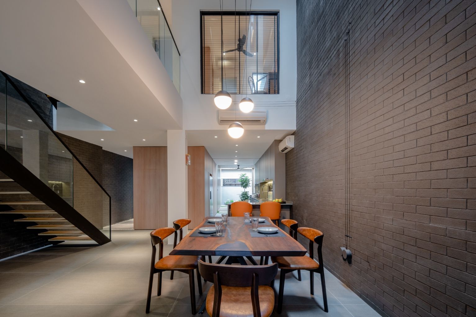 The dining room