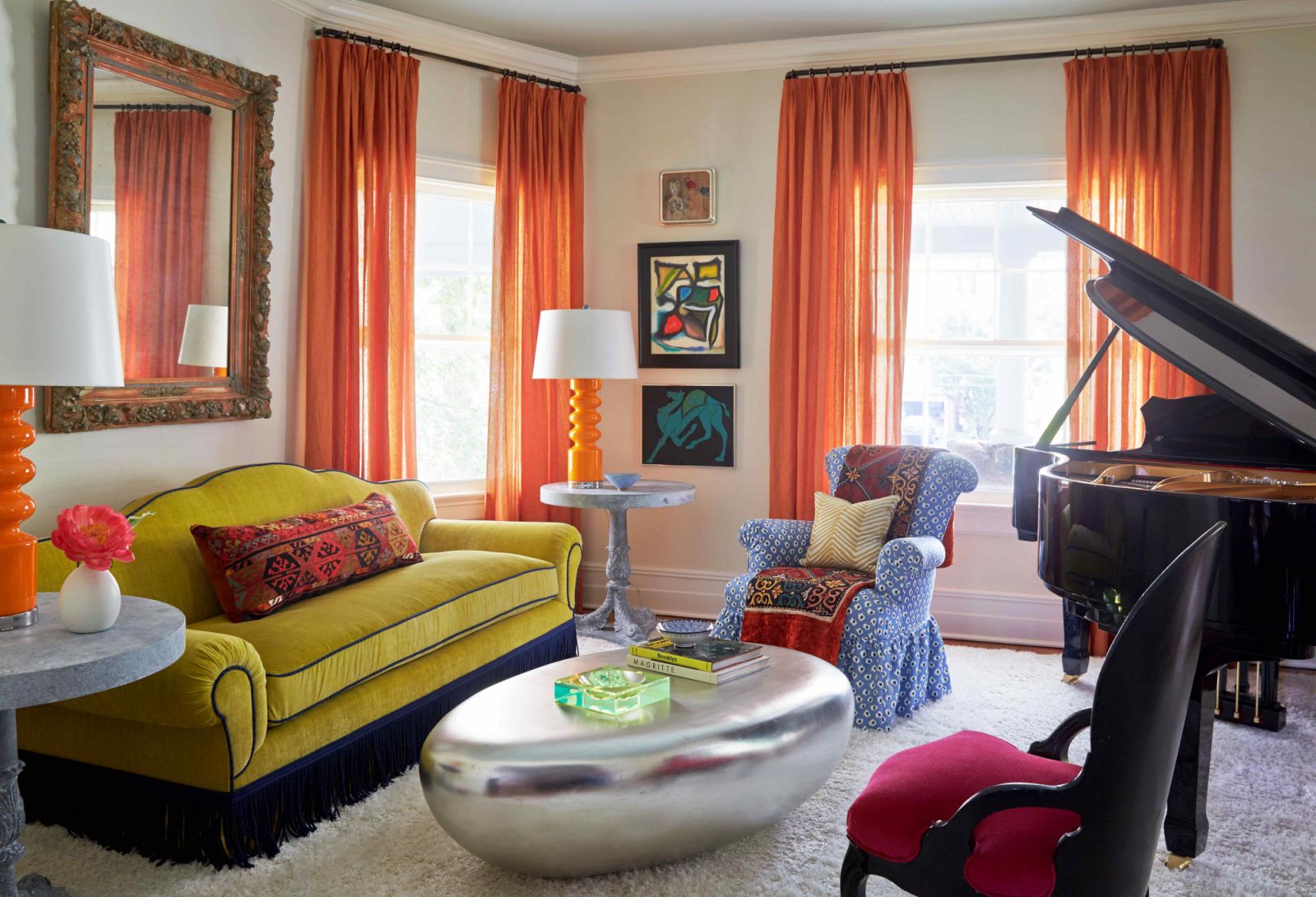 The music room in a Pelham residence (Photo: Instagram/@patrickmele)