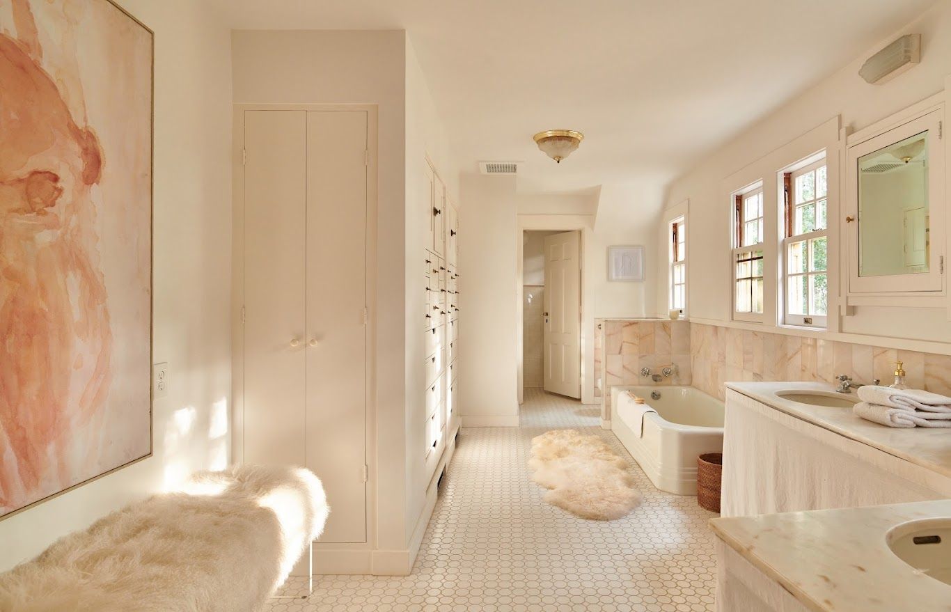 An adjoining bathroom unit