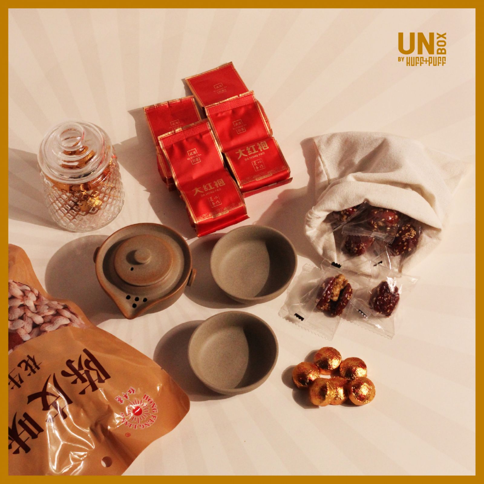 Contents of Unbox's Lóong Cha Cha box (Photo: Unbox)