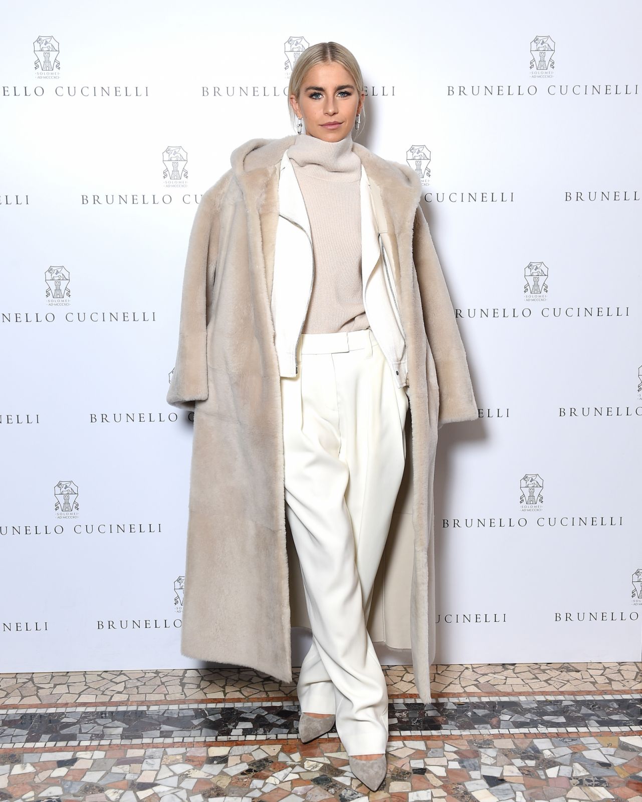 MILAN, ITALY - JANUARY 12: Caroline Daur attends the Brunello Cucinelli Fall/Winter 2024/2025 Presentation during Milan Men's Fashion Week on January 12, 2024 in Milan, Italy. (Photo by Alessandro Levati/Getty Images for Brunello Cucinelli)
