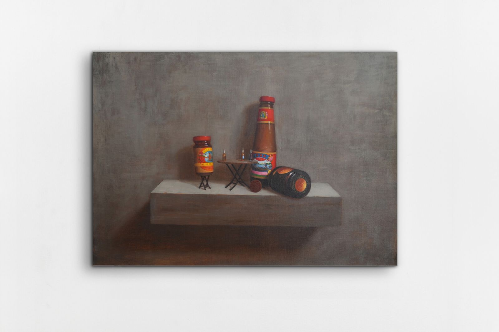 Chang Ya Chin's "Dai Pai Dong, Sauces, Good Friends" (2023) on view at Kiang Malingue, 12/F, Blue Box Factory Building, 25 Hing Wo Street, Aberdeen, January 23 - March 9 (Photo: courtesy Kiang Malingue)