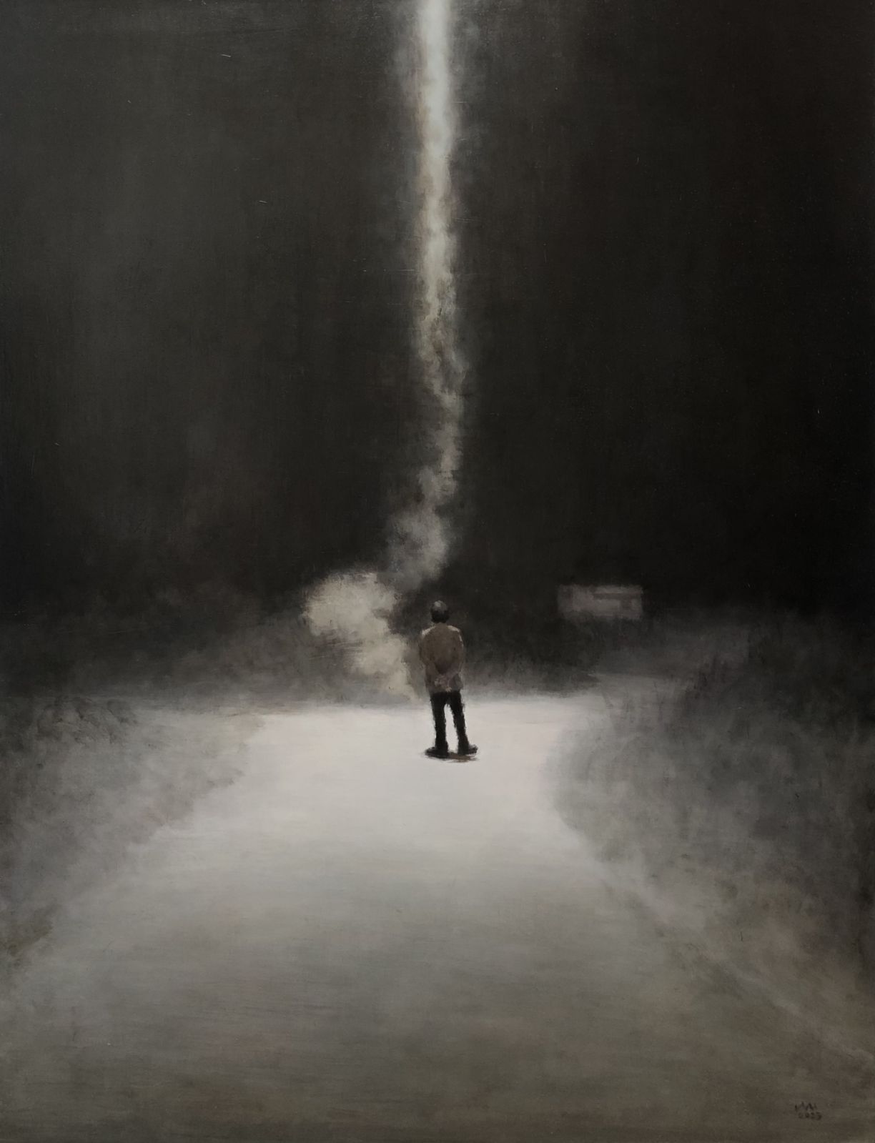 Wu Sibo's "Fireworks III" (2023), on view for "Impermanence" at Flowers Gallery, 49 Tung Street, Sheung Wan, January 25 - March 16, (Photo: courtesy Flowers Gallery)