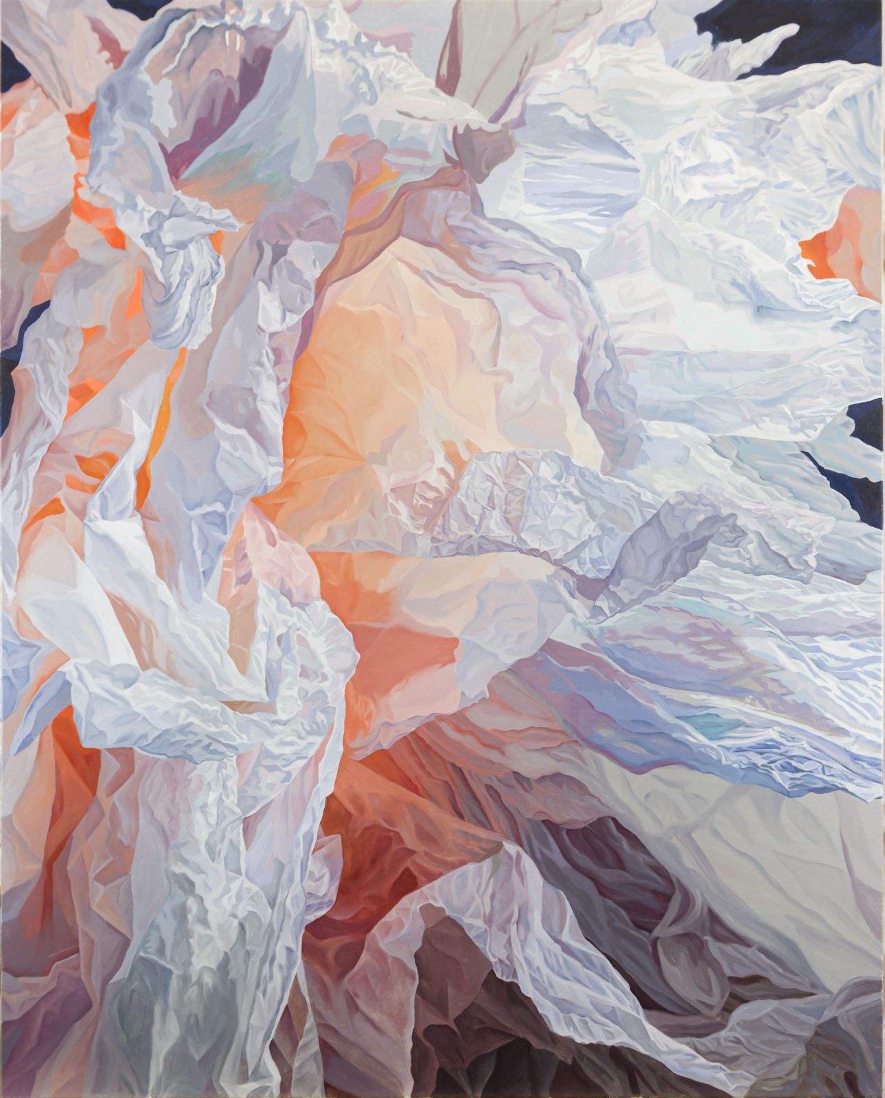 Javier León Pérez's "The Origin of Consciousness I" (2023) on view for "Still Light" at Soluna Fine Art, G/F, 52 Sai Street, Sheung Wan, January 25 - March 2 (Photo: courtesy Soluna Fine Art)