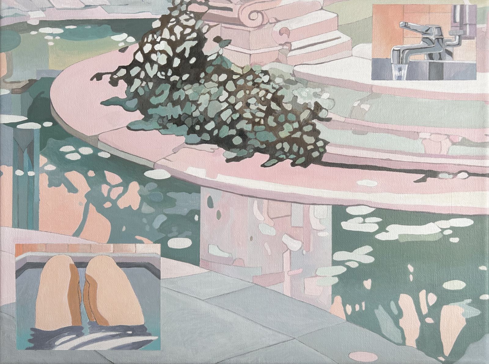 Kwan Yung Yee's "Refuge (1)" (2023) on view for "Seeking Connections" at 3812 Gallery, 26/F, Wyndham Place, 40-44 Wyndham Street, Central, January 18 - February 28 (Photo: courtesy 3812 Gallery)