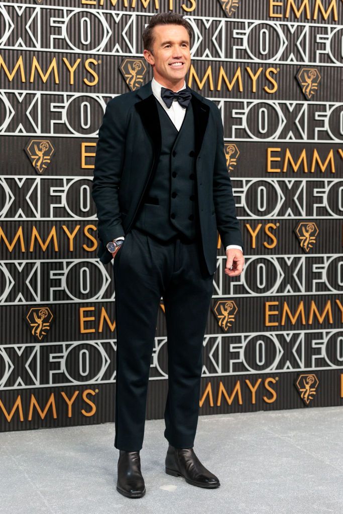 VLos Angeles, CA - January 15: Rob McElhenney arriving at the 75th Primetime Emmy Awards at the Peacock Theater in Los Angeles, CA, Monday, Jan. 15, 2024. (Myung J. Chun / Los Angeles Times via Getty Images)