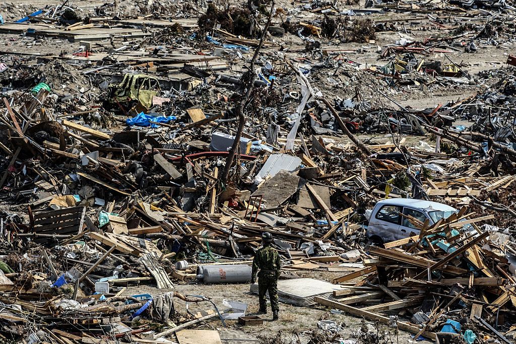 2024年1月1日下午發生在石川縣能登半島的地震震毀了許多房舍,許多災民無家可歸可貴。(Photo by Hitoshi Yamada/NurPhoto) (Photo by Hitoshi Yamada/NurPhoto/NurPhoto/Corbis via Getty Images)