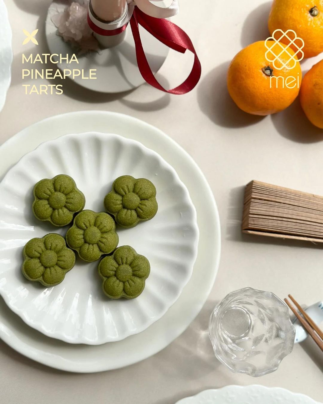 Mei by Fat Spoon's matcha pineapple tarts (Photo: Instagram / @meibyfatspoon)