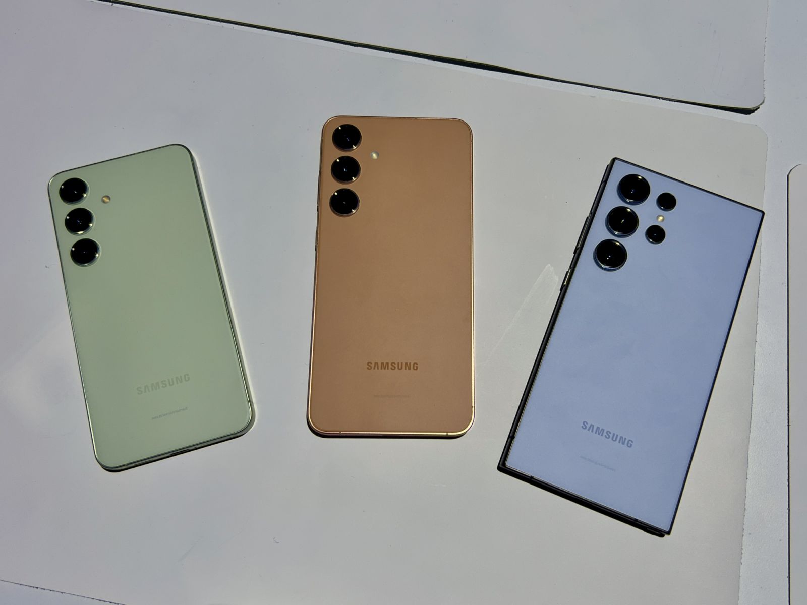 The Samsung Galaxy S24, S24 Plus and S24 Ultra (Photo: Chong Jinn Xiung)