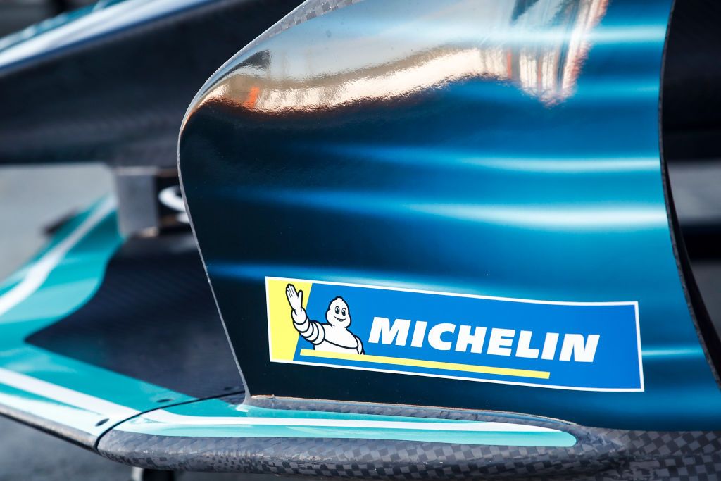 Michelin official tyre supplier of DPPI during the ABB Formula E Championship official pre-season test at Circuit Ricardo Tormo in Valencia on November 28, 29 and December 1 in Spain. (Photo by Xavier Bonilla/NurPhoto via Getty Images)