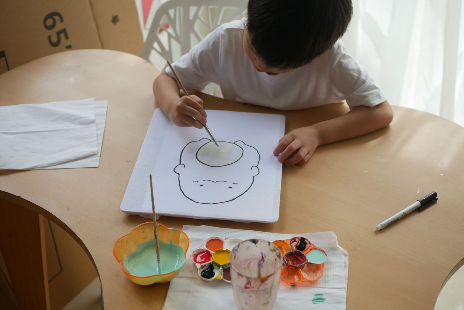 T-Shirt making was one of the highlights for the kids