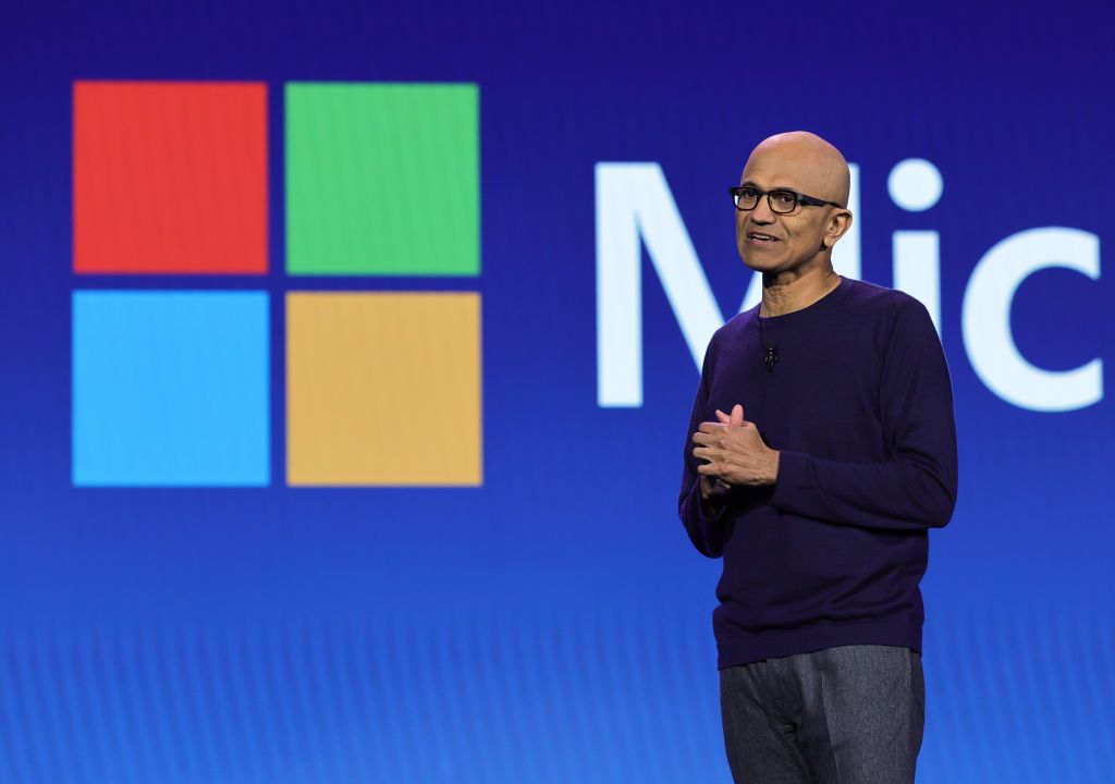 Microsoft chairman and CEO Satya Nadella (Photo: Getty Images/ Ethan Miller)
