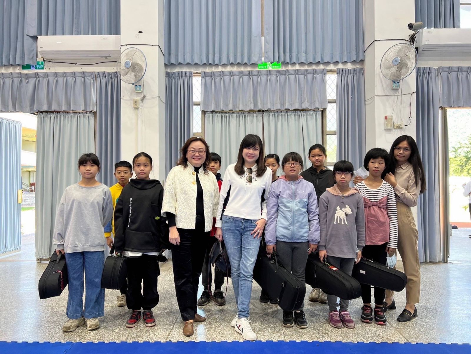 The violin club of Feng Shan Elementary School in Hualien County