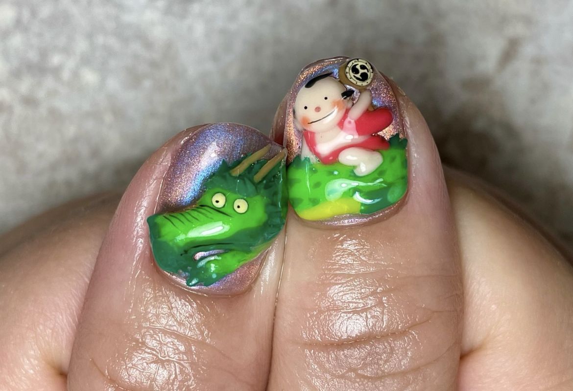 龍年美甲(Photo: Instagram:roro_nail)