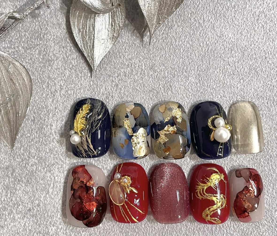 龍年美甲(Photo: Instagram:nailist_fuka)