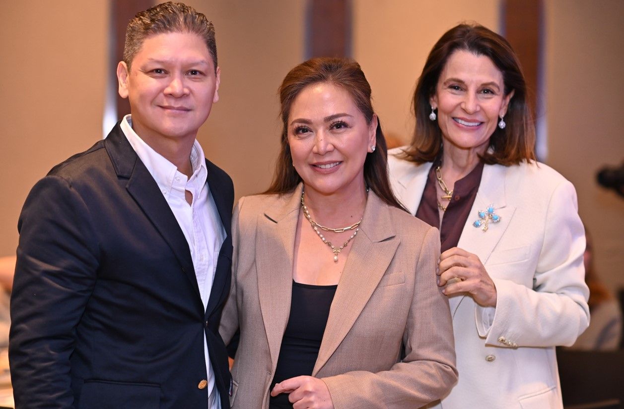 (From left) Anton San Diego, Karen Davila, Bea Zobel de Ayala