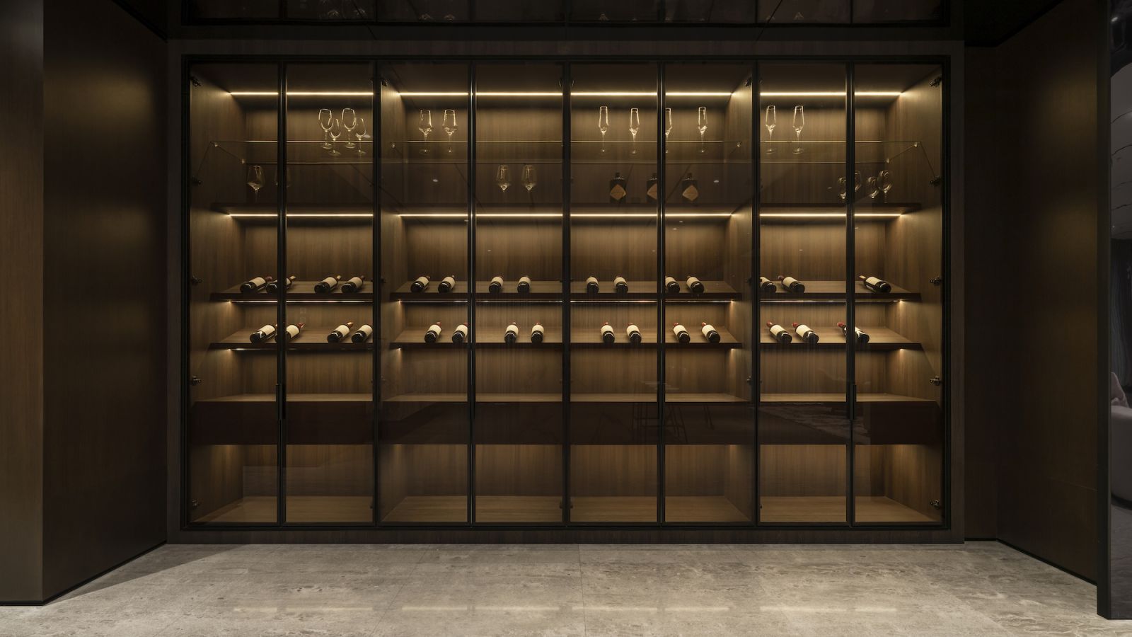 The well appointed wine cabinet