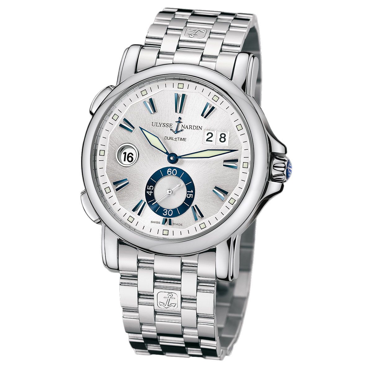 貝佐斯時常佩戴雅典錶的這款Dual Time系列作品。（Photo: Ulysse Nardin）