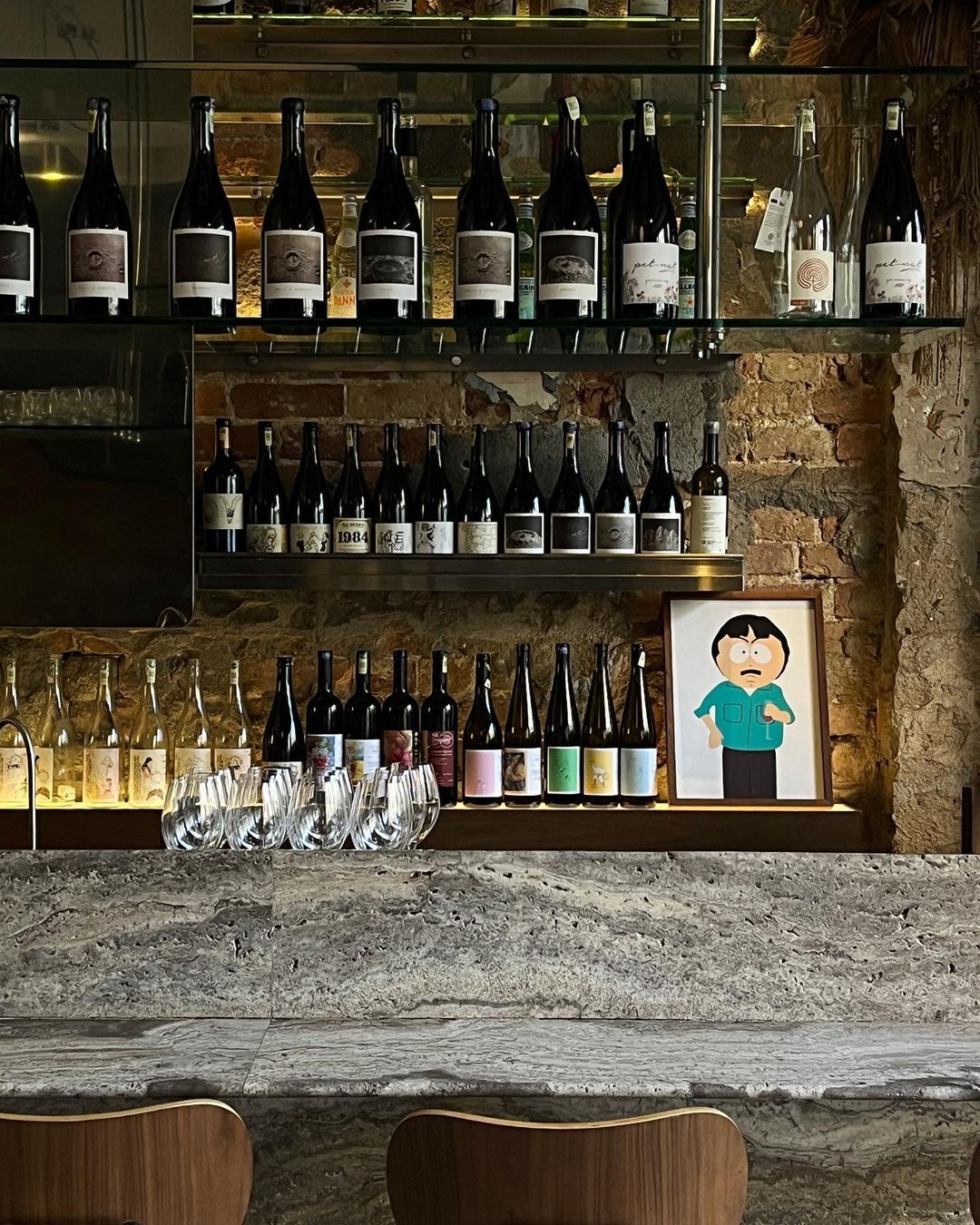 The wine selection at Small Shifting Space (Photo: Instagram / @smallshiftingspace)