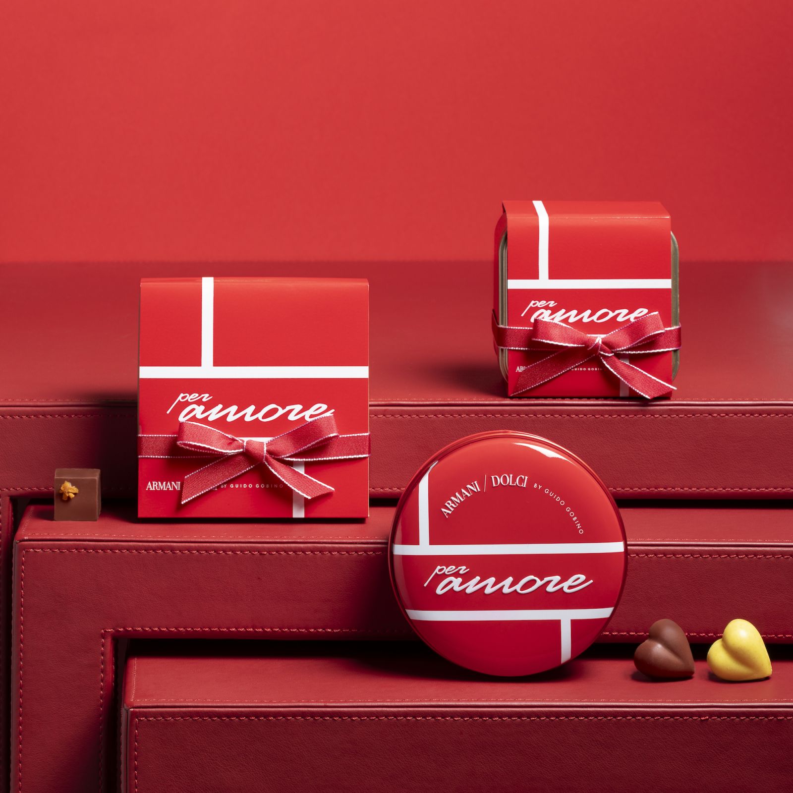 Armani/Dolci by Guido Gobino’s Valentine’s Day 2024 collectible tins